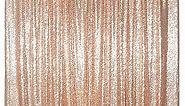 Poise3EHome Sequin Backdrop Curtain, 10Ft x 10Ft Rose Gold Glitter Photography Background Curtains, Sequence Xmas Thanksgiving Backdrop Drapes Decor
