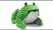 3D origami frog tutorial