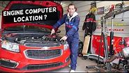 WHERE IS THE ENGINE COMPUTER LOCATED ON CHEVY, CHEVROLET, BUICK, GMC, CADILLAC ECM PCM ECU