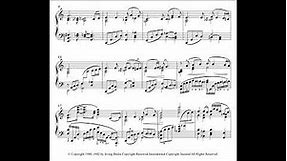White Christmas. Arranged for solo piano, with music sheet
