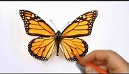 How to Illustrate a Realistic Butterfly That Will Flutter Off of The Paper