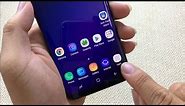 How to show App menu button on Samsung Galaxy S9
