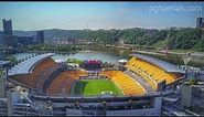 Aerial Video of Heinz Field and PNC Park
