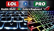 Setup RGB Multi Colors Lighting Effect keyboard on ASUS ROG gaming Laptop