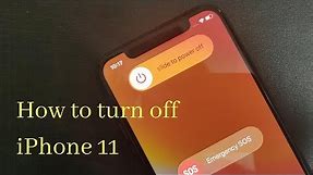 How to turn off iPhone 11, iPhone 11 Pro and iPhone 11 Pro Max