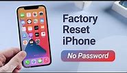 How to Factory Reset iPhone without Password 2023 [Step by Step] (iOS 16)