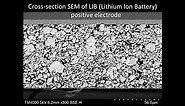 [Materials] Cross-section SEM of LIB (Lithium Ion Battery) positive electrode