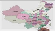 Provinces of China / China Provinces / Political Map of China / China Map 2022/ Series of World Map