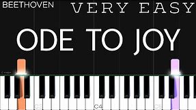 Beethoven - Ode To Joy | VERY EASY Piano Tutorial