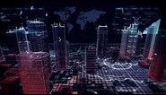 Virtual City Background Video HD