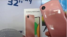 unboxing Samsung Galaxy A03 core Pink color, review, test camera