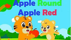 apple round apple red