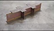 ideas to assemble H steel beams without using the jigs assembly
