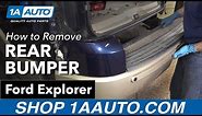 How to Remove Install Rear Bumper 06-10 Ford Explorer