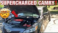 Supercharged Camry at Gen8Kamuri BBQ Meet! INSANE SUPERCHARGER WHINE SOUND!