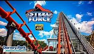 2023 Steel Force Roller Coaster On Ride Front Seat 4K POV Dorney Park & Wildwater Kingdom