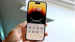 How To Change Font On iPhone Lock Screen!
