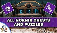 God of War - All Nornir Chests and Puzzle Solutions - Max Out Your Health (Apples) and Rage (Horns)