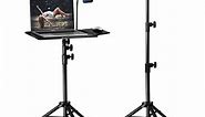 Projector Stand, Sturdy Laptop Tripod Stand with Wheels