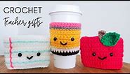 Crochet Teacher Gifts - Apple, Pencil & Paper Cozy (Teacher Appreciation Crochet)