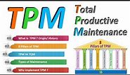 What is TPM -Total Productive Maintenance ? | 8 TPM pillars Total Productive Maintenance