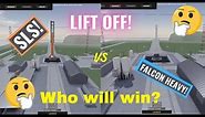 SLS vs Falcon Heavy!