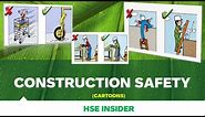 Construction Workplace Safety | Safety Cartoons for Workers Training
