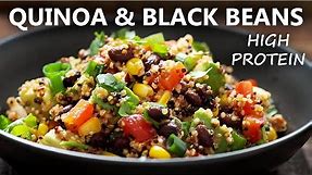 QUINOA BLACK BEAN NOURISH BOWL | HIGH PROTEIN Vegetarian and Vegan Meals Idea