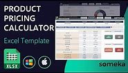 Product Pricing Calculator Excel Template | Calculate your Final Sales Price!