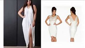 Perfect Plus Size White Party Cocktail Dresses