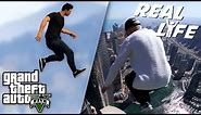 GTA 5 VS REAL LIFE 5 ! (fun, fail, stunt, ...)