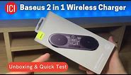 Charge 2 devices at once ! Baseus 2 in 1 Wireless Charger