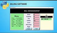 How to Make Bill Management System in Python | GUI Tkinter Project