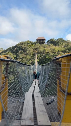 2.5K views · 1.2K reactions | POV - When you’re determined to get across our suspension bridge 藍 #lakeeland #oribigorge #kzn #kwazulunatal #kznsouthcoast #kznlife #kzntourism #kznhasitall #durban #suspensionbridge | Lake Eland Game Reserve | Facebook