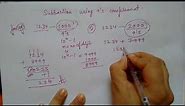 Subtraction using 9's complement
