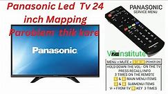 Panasonic TV Service Menu Code | Panasonic Tv Mapping Problem Solved #v2institute