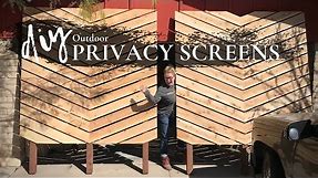 DIY Outdoor Privacy Screens
