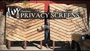 DIY Outdoor Privacy Screens