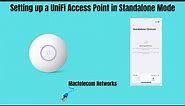 Setting up a UniFi Access Point in Standalone Mode