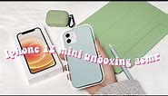 iPhone 12 mini unboxing📱| galaxy S10 plus and iphone 5 comparison | aesthetic 🌸 green apple 🍏