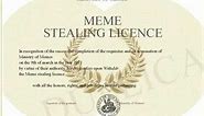 Meme stealing license