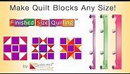 Guidelines4Quilting - Finished Size Quilting Techniques