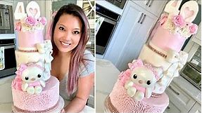 Make a $575.00 Hello Kitty Cake at Home | How to Make Hello Kitty Out of Fondant and Rice Krispies