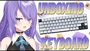 【UNBOXING】Unboxing and setting up my new keyboard!【Moona】