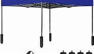 10x10 Pop Up Canopy Waterproof Pop Up Canopy Adjustable Canopy Tent Outdoor Canopy with Backpack and Bag Dressed Legs,Blue