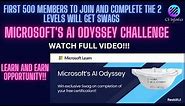Microsoft's AI Odyssey Challenge | Hands-on learning | Microsoft Azure | Free Swags from Microsoft!!