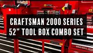 Craftsman 2000 Series 52 in 10 Drawer Cabinet & 8 Drawer Steel Tool Chest