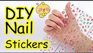 How to make your own nail stickers at home||homemade nail stickers||diy nail stickers||Sajal Malik