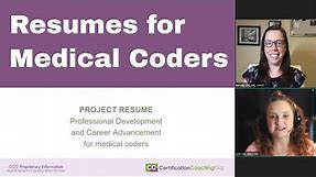 LIVE with CCO #018 | Resumes for Medical Coders and Billers