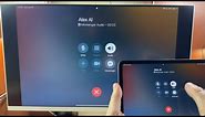 iPad Mini 2021 Connected to Samsung M8 Monitor Via USB C Snapchat & Facebook Messenger Incoming Call
